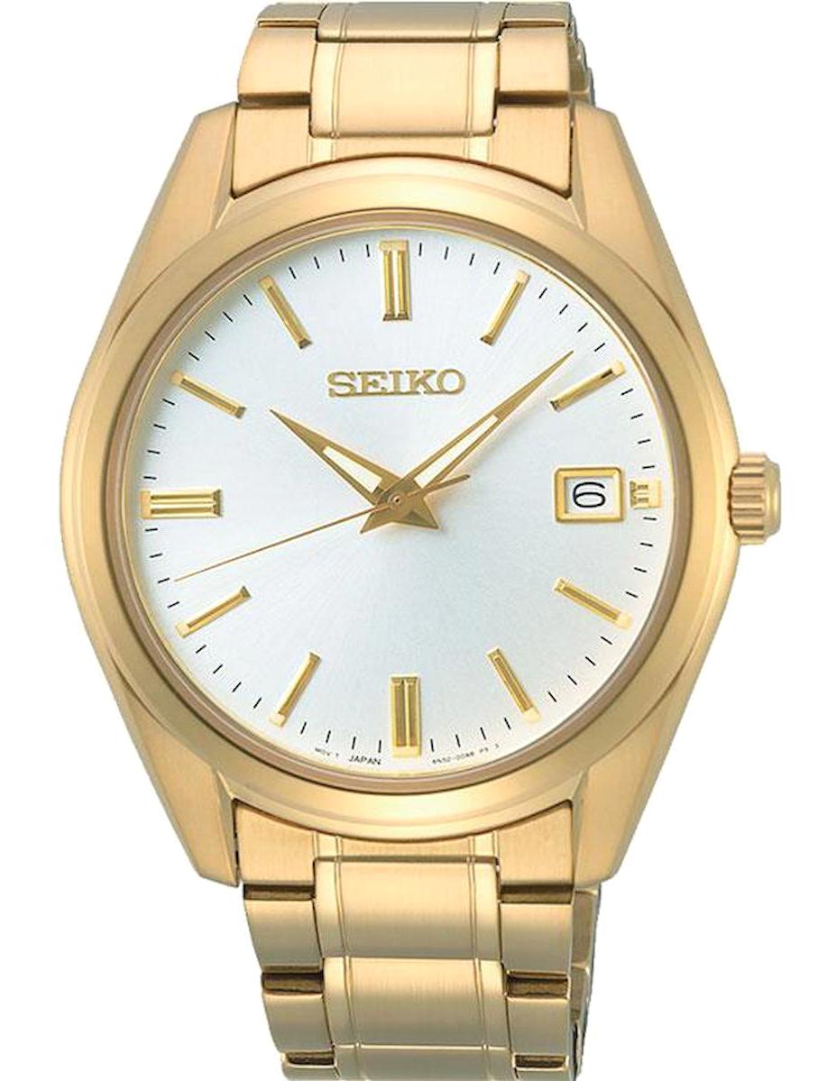 Seiko SUR314P Takvimli 40.2 mm Altın Çelik Kordon Analog Erkek Kol Saati