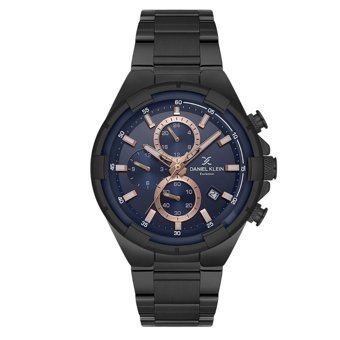 Daniel Klein DK.1.13804.4 Takvimli 44 mm Siyah Çelik Kordon Analog Erkek Kol Saati