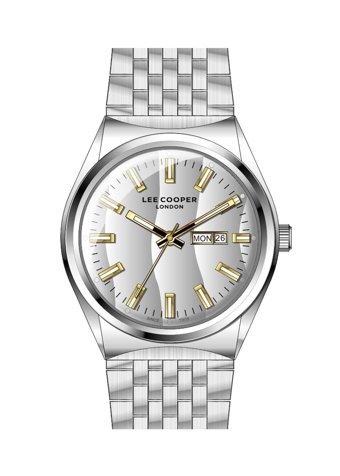 Lee Cooper LC07630.330 Takvimli 43 mm Çelik Kordon Analog Erkek Kol Saati