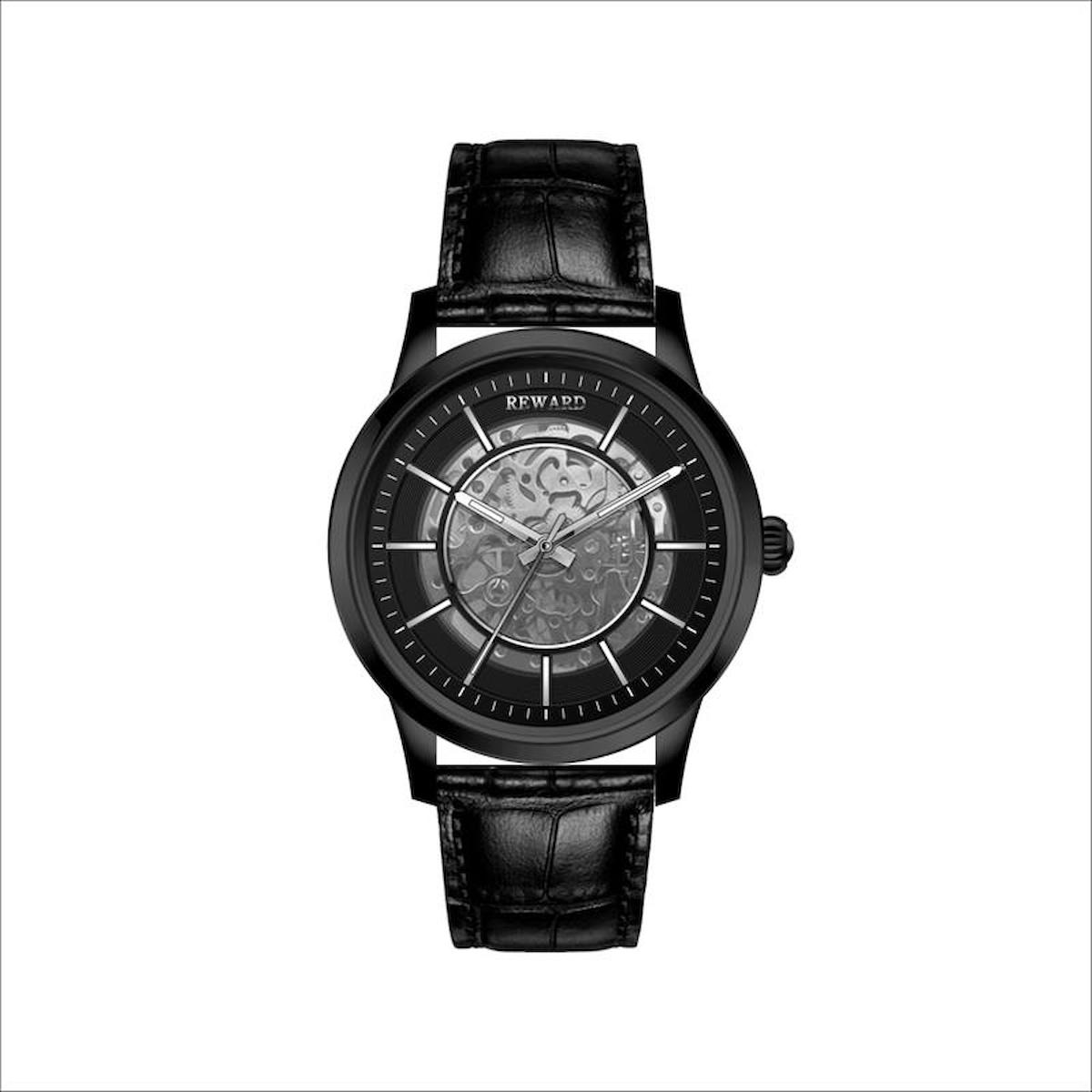 Reward A144061 RD33442M 43 mm Siyah Metal Kordon Analog Erkek Kol Saati