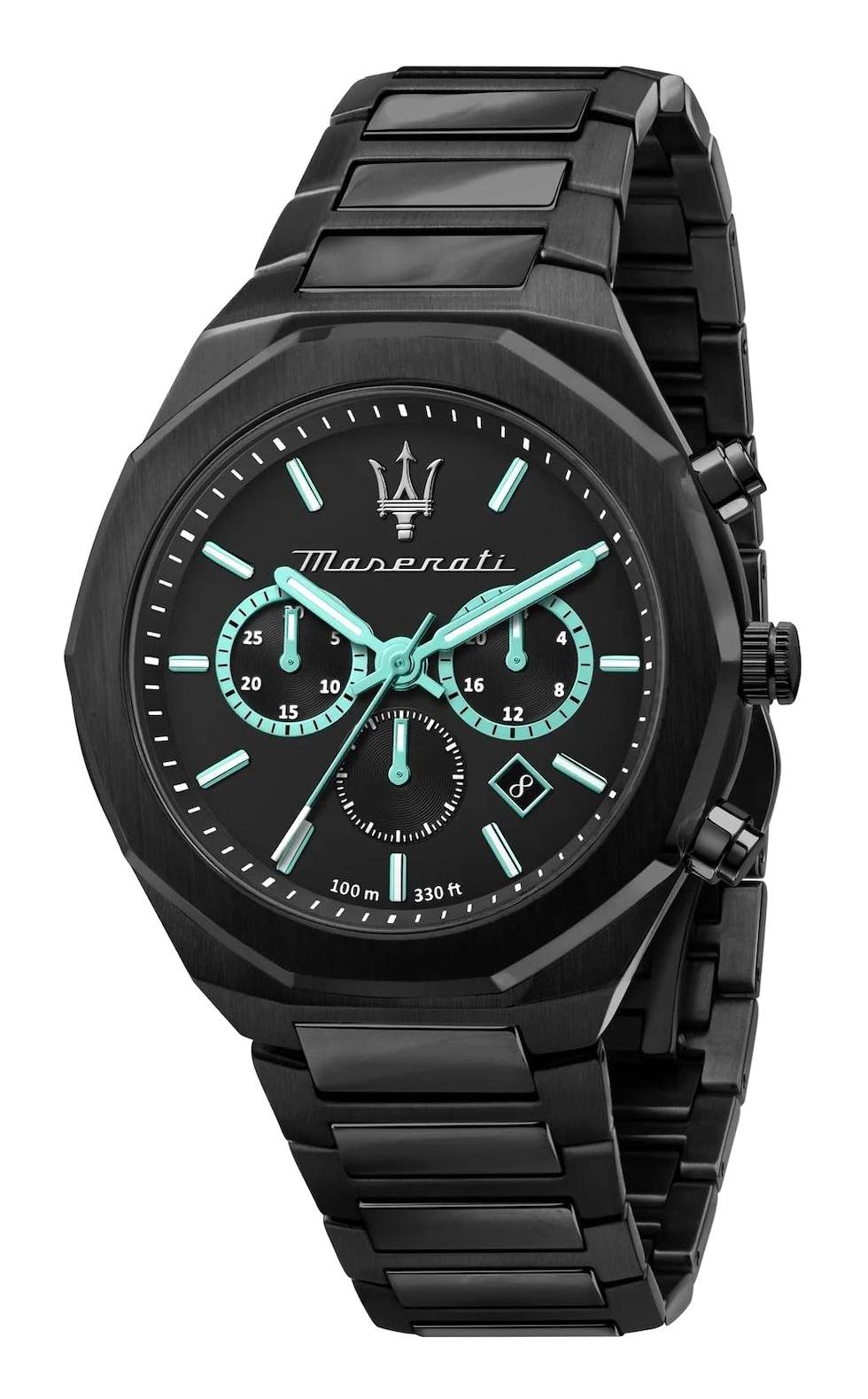 Maserati R8873644001 Takvimli 45 mm Siyah Çelik Kordon Analog Erkek Kol Saati