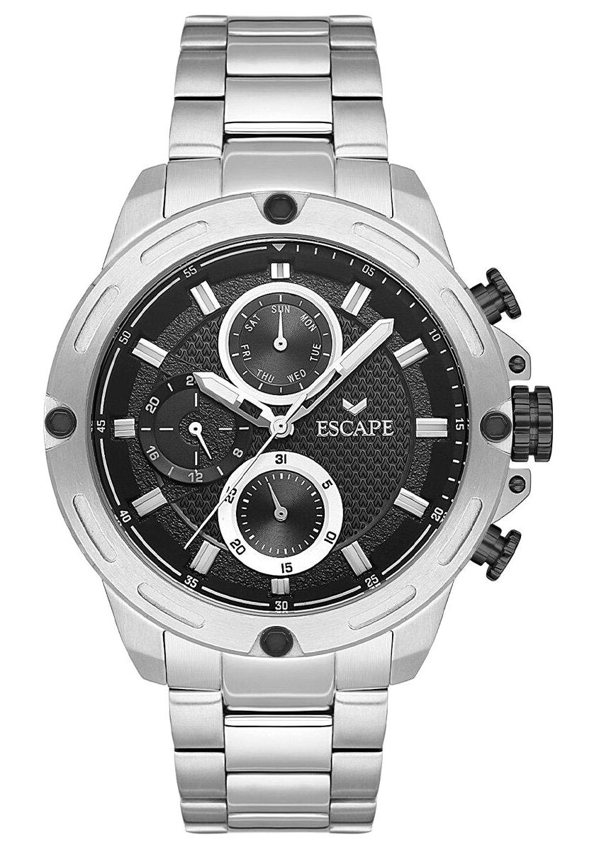 Escape ESCP103102 Takvimli Çelik Kordon Analog Erkek Kol Saati