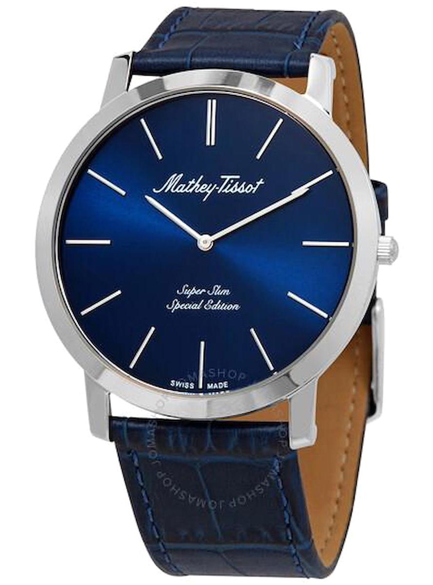 Tissot H6915ABU Takvimli 42 mm Lacivert Deri Kordon Analog Erkek Kol Saati