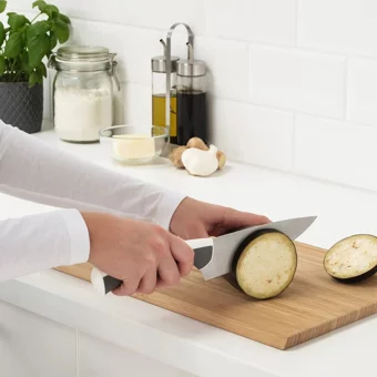 Andlig 3 Parça Paslanmaz Çelik Bıçak Seti - Ekmek Bıçağı - Şef Bıçağı - Soyma Bıçağı Seti