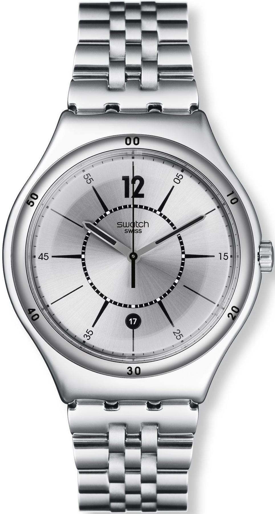 Swatch YWS406G Takvimli 44 mm Çelik Kordon Analog Erkek Kol Saati