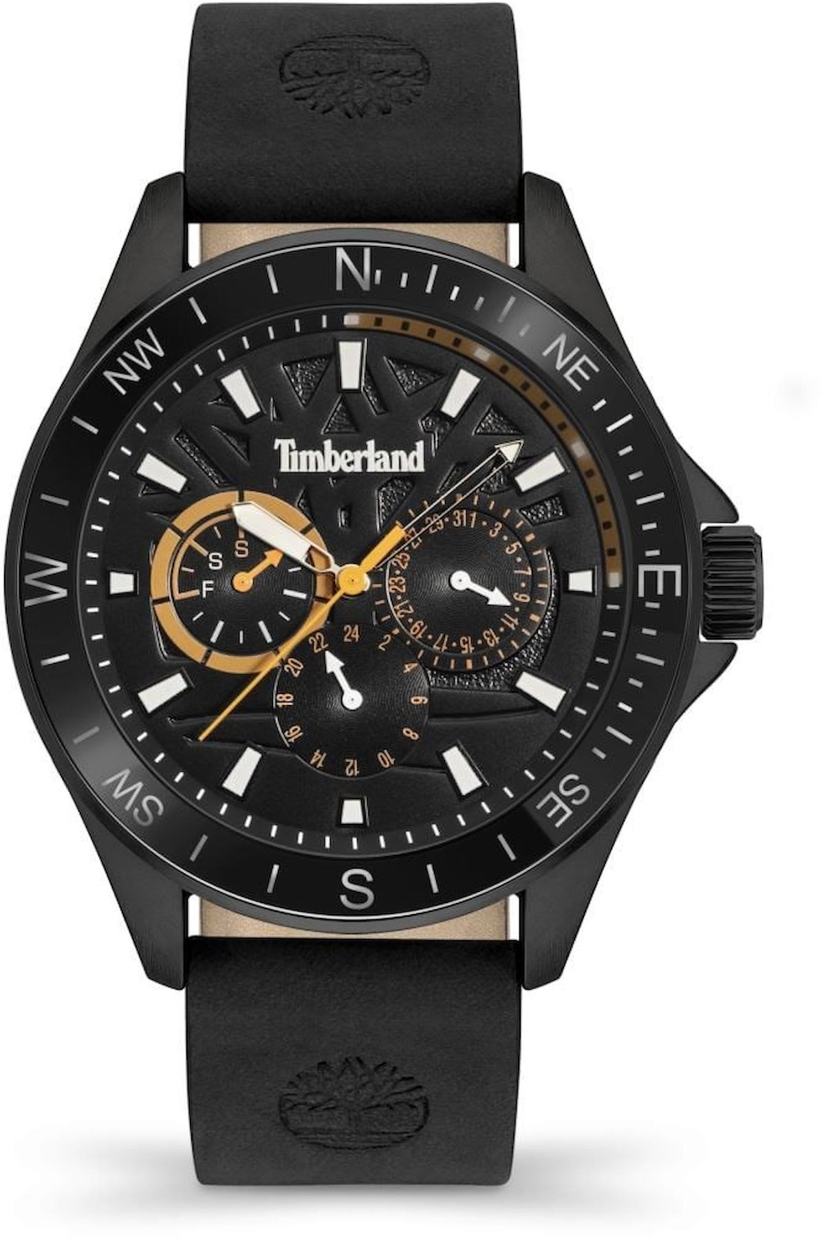 Timberland TDWGF9001501 Takvimli 44 mm Gri-Rose Gold Deri Kordon Analog Erkek Kol Saati