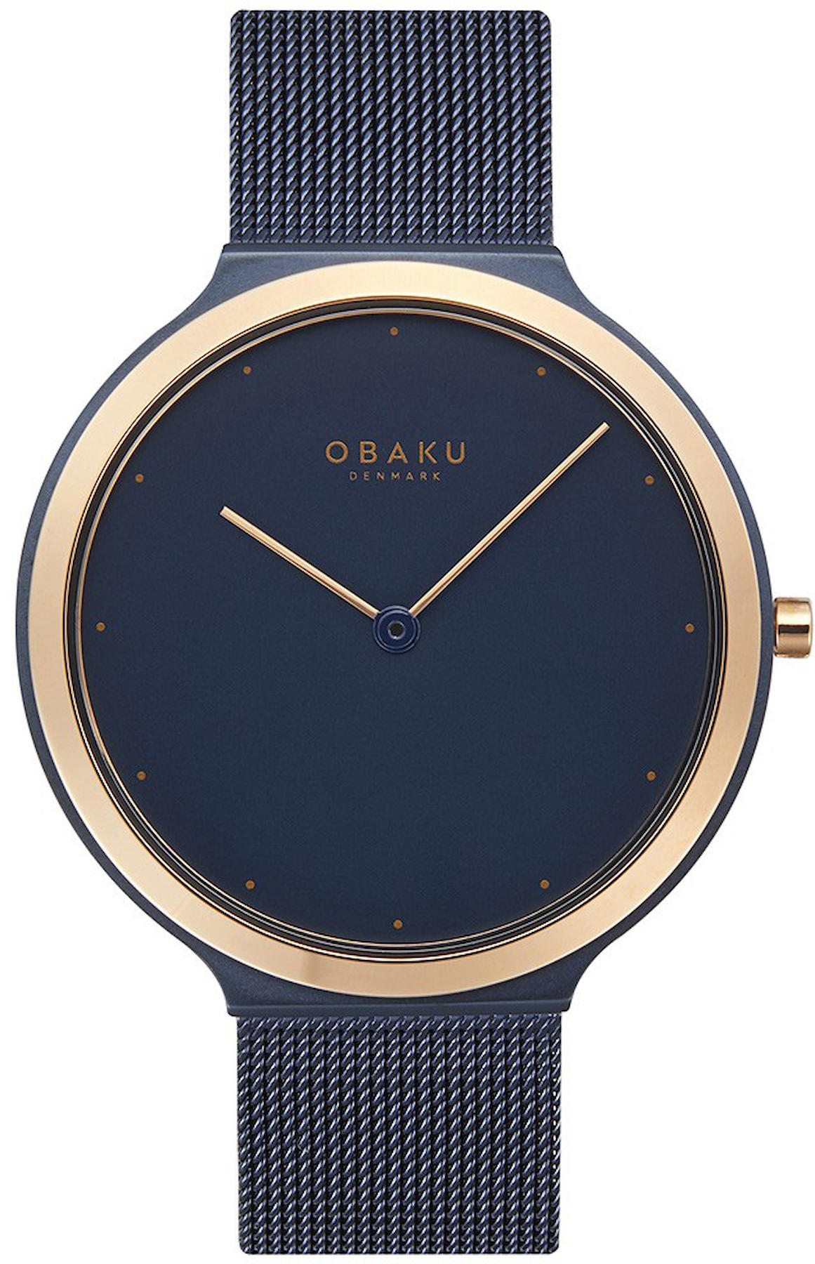 Obaku Denmark V269GXSLML 40 mm Lacivert Çelik Kordon Analog Kol Saati