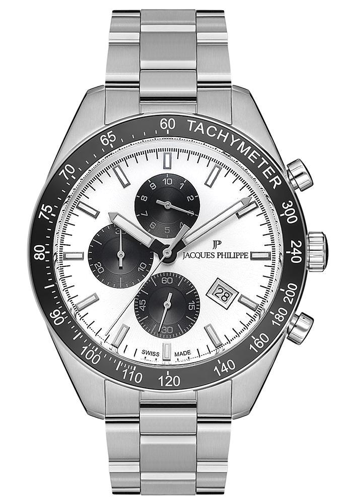 Jacques Philippe JPQGC131326 Takvimli 44 mm Çelik Kordon Analog Erkek Kol Saati