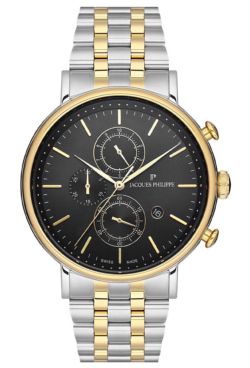 Jacques Philippe JPQGC027318 Takvimli 44 mm Çelik Kordon Analog Erkek Kol Saati