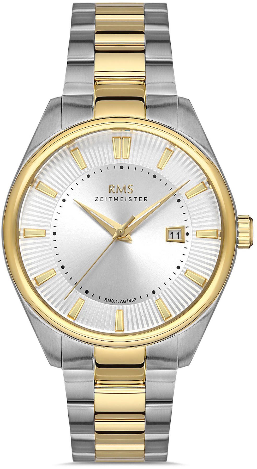 Romanson GR.1.AG1452.04 Takvimli 42 mm Altın-Çelik Kordon Analog Kol Saati