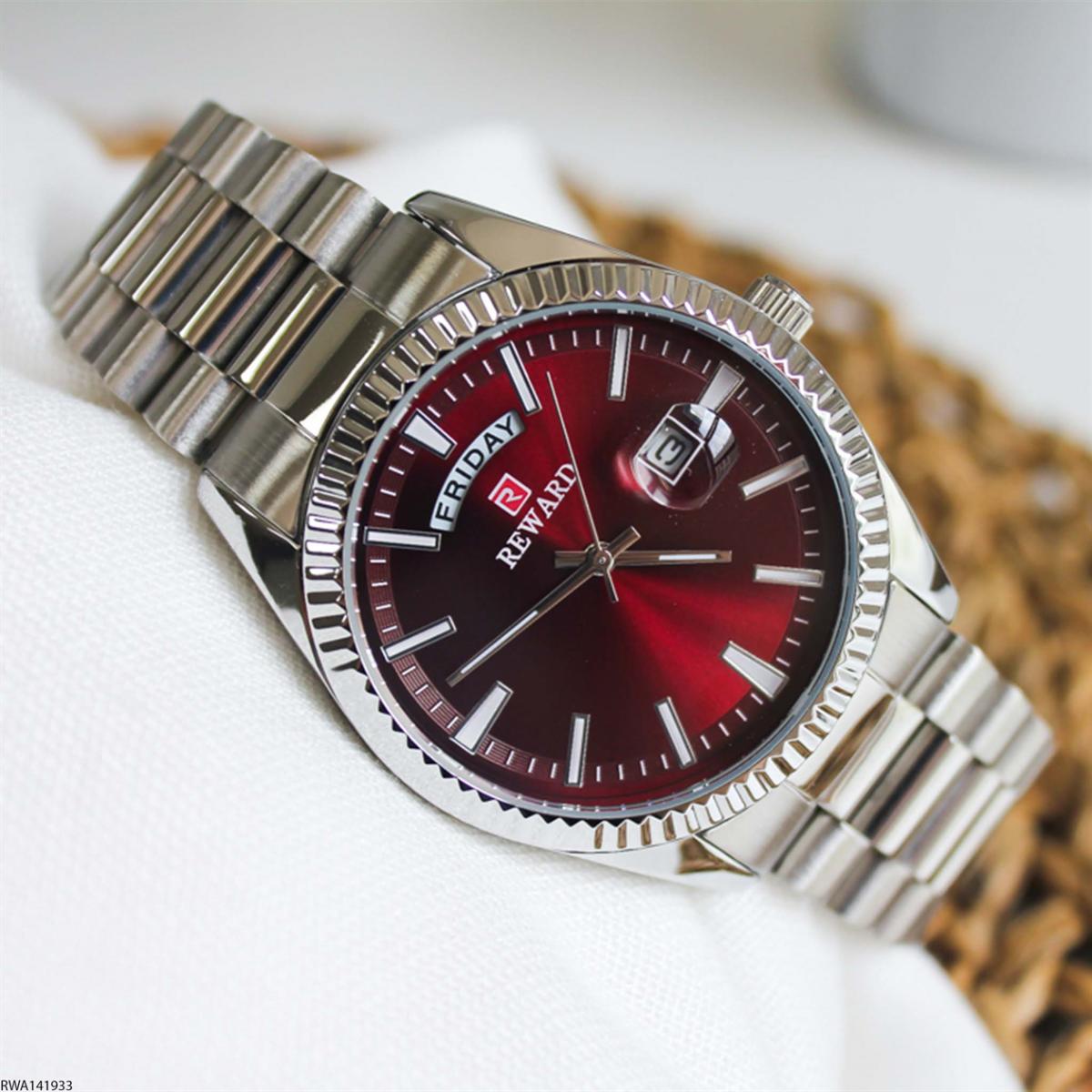 Reward RWA141933 Takvimli 41 mm Çelik Kordon Analog Erkek Kol Saati