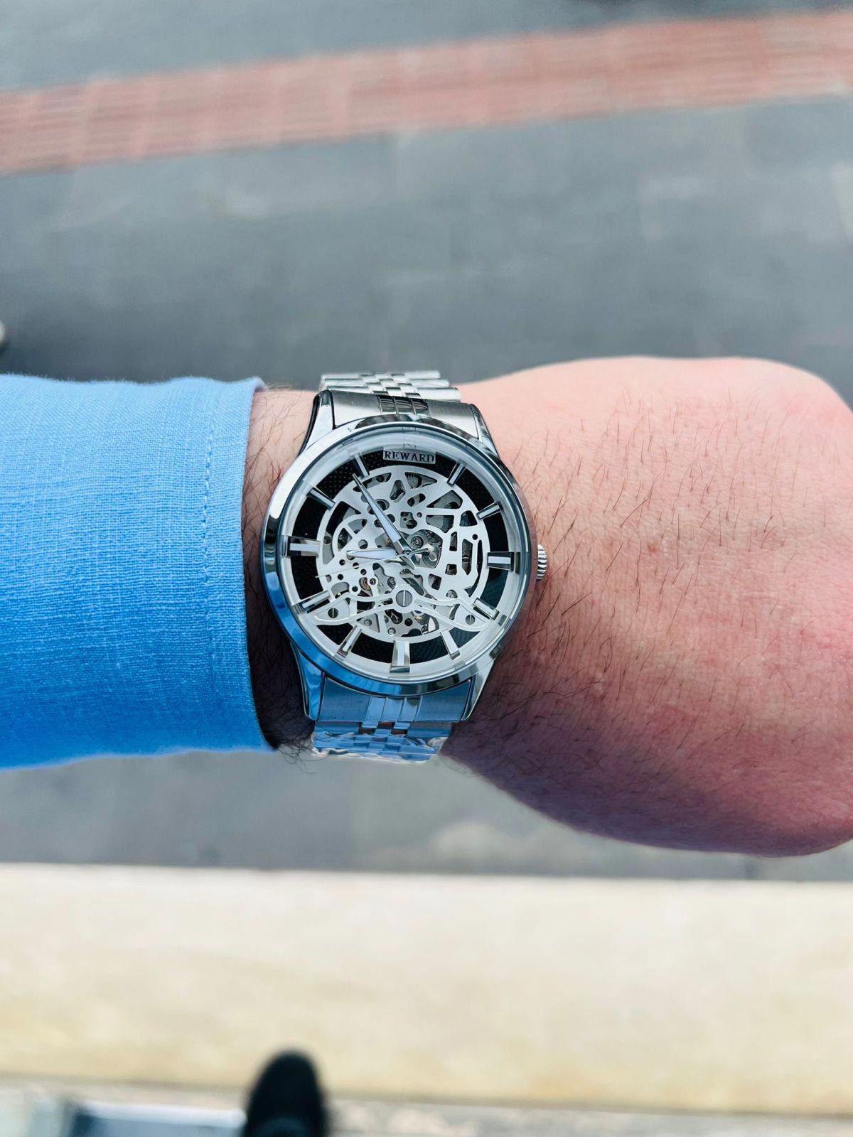 Reward RRA859-3 44 mm Çelik Kordon Analog Erkek Kol Saati