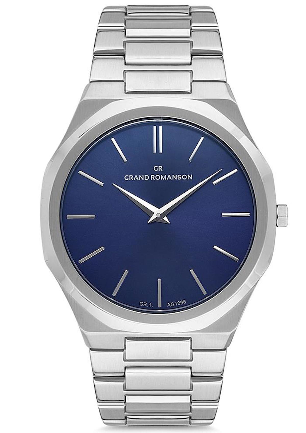 Romanson GR.1.AG1296.03 42 mm Çelik Kordon Analog Erkek Kol Saati
