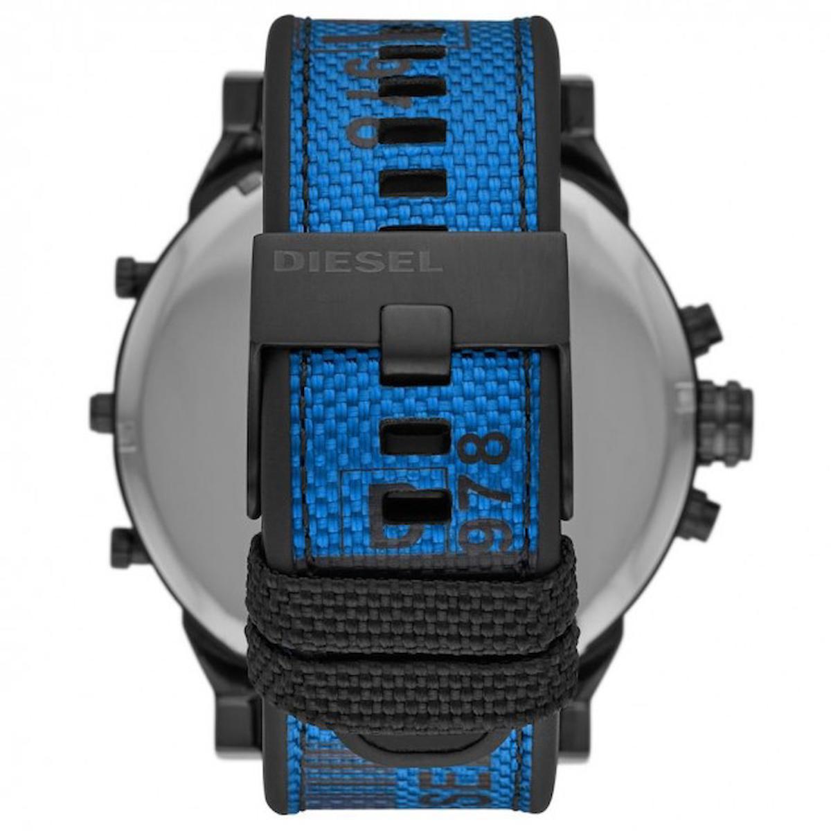 Diesel DZ7434 Takvimli 42 mm Mavi - Siyah Silikon Kordon Analog Erkek Kol Saati