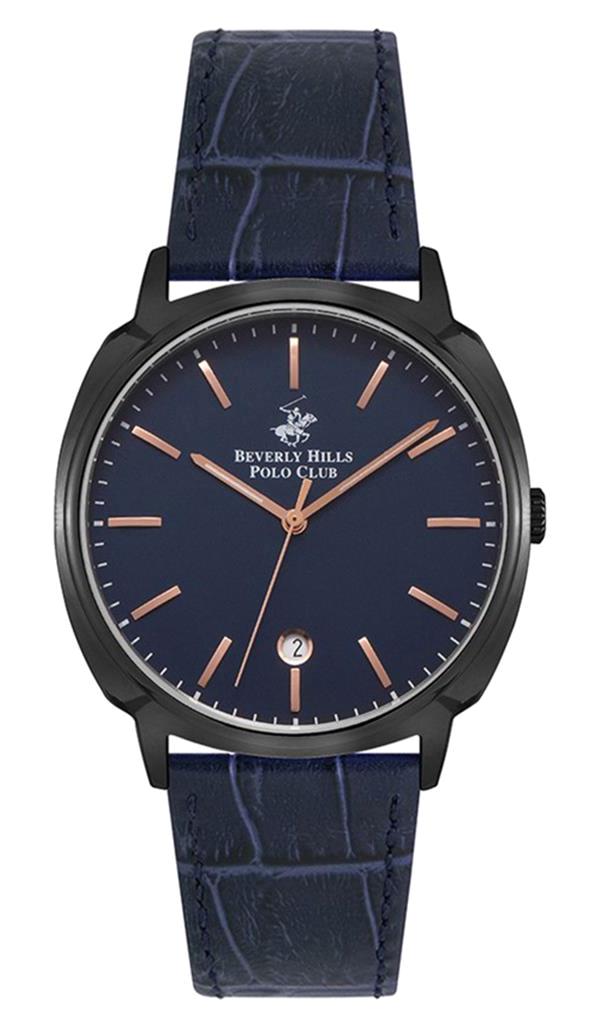 Beverly Hills Polo Club BP3022X099 Takvimli 40 mm Siyah Çelik Kordon Analog Erkek Kol Saati