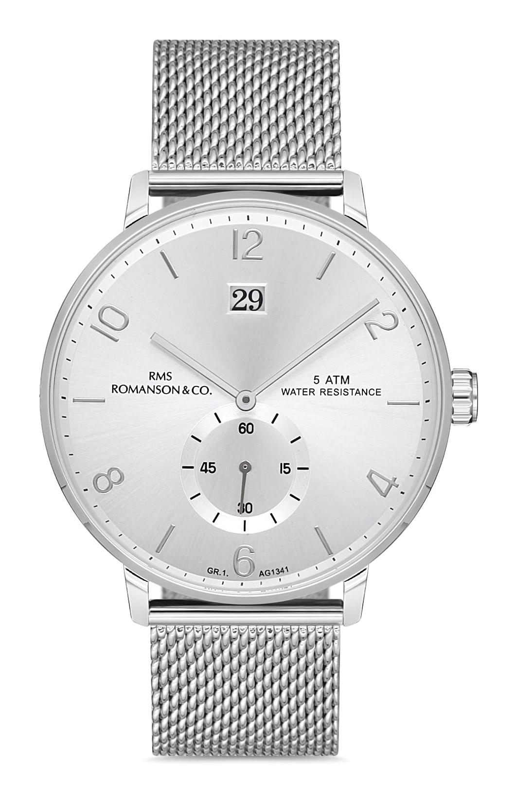Romanson GR.1.AG1341.01 Takvimli 41 mm Metal Kordon Analog Erkek Kol Saati