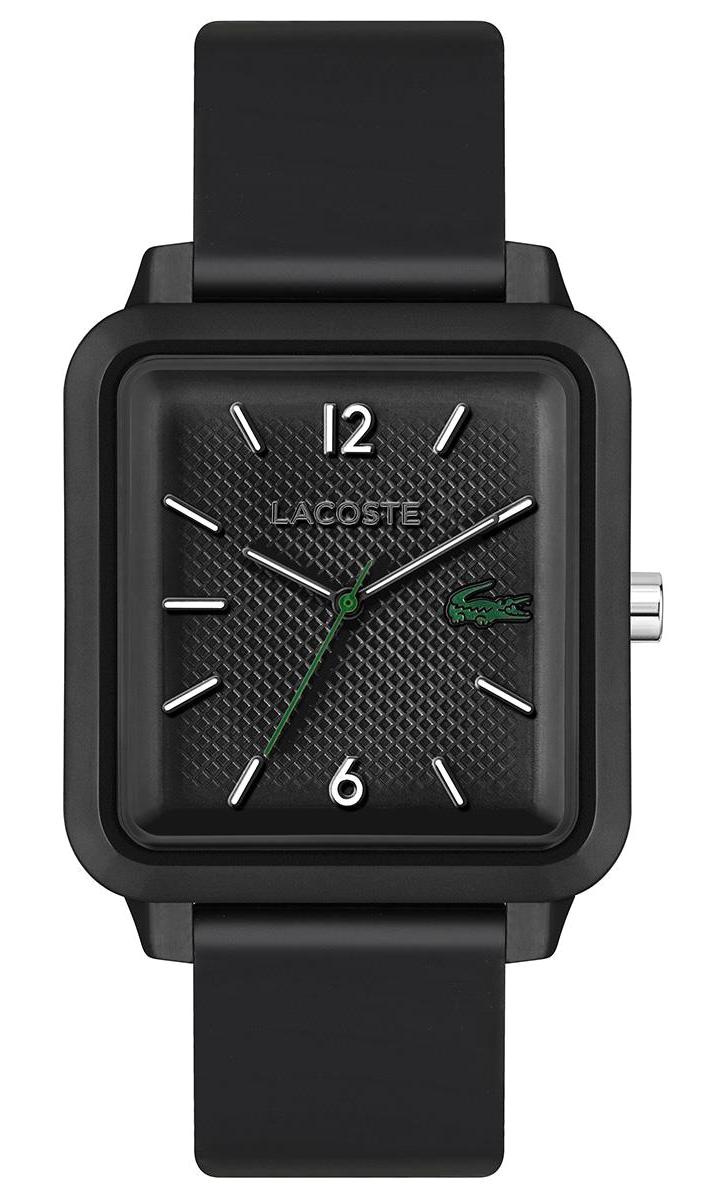 Lacoste LAC2011249 44 mm Siyah Silikon Kordon Analog Erkek Kol Saati