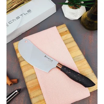Castle Kitchen Black Copper Serisi 5 Li Mutfak Bıçak Seti ( Eğri Şef - Doğrama - Börek Salata - Ekmek - Sebze )