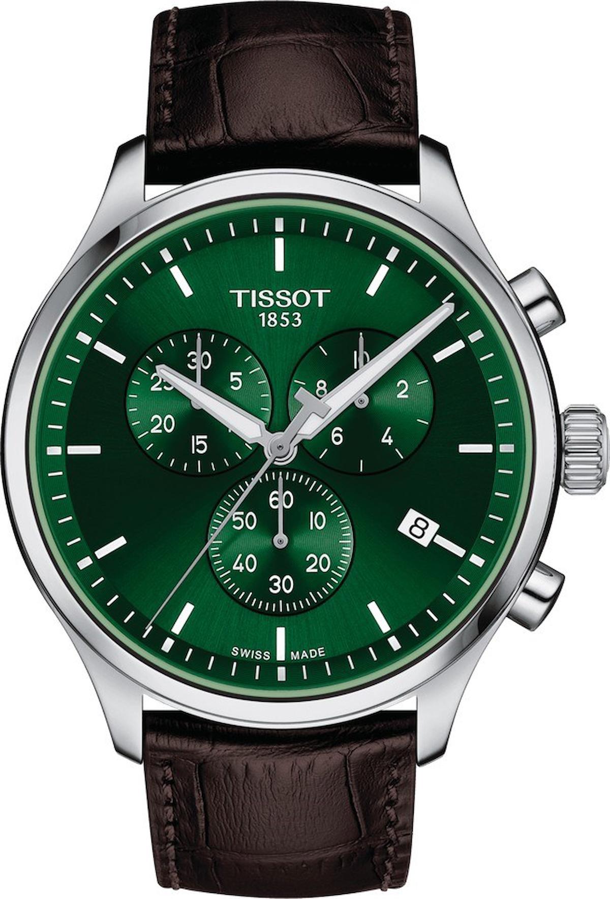 Tissot T1166171609100 Takvimli 44 mm Kahverengi Deri Kordon Analog Erkek Kol Saati