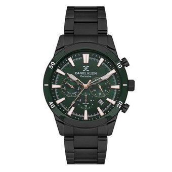 Daniel Klein DKE.1.10483.4 Takvimli 42 mm Siyah Çelik Kordon Analog Kol Saati
