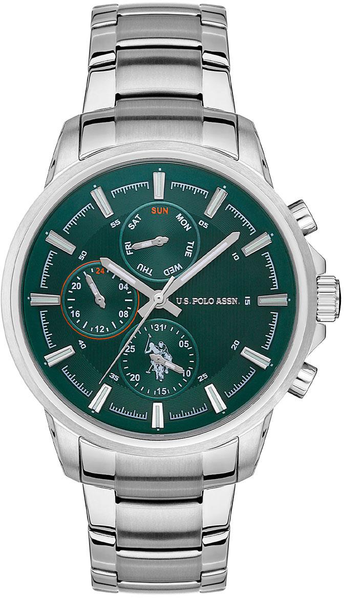 U.S. Polo Assn USPA1016-09 Takvimli 44 mm Çelik Kordon Analog Erkek Kol Saati