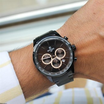 Reward RWA-142617 Takvimli 45 mm Siyah Çelik Kordon Analog Erkek Kol Saati