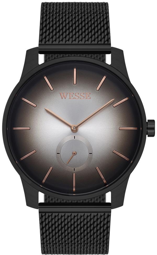 Wesse WWG206603 Pusulalı 44 mm Siyah Çelik Kordon Analog Erkek Kol Saati