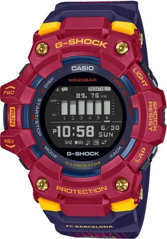Casio GBD-100BAR-4DR Takvimli 46-50 mm Lacivert Plastik Kordon Analog Kol Saati