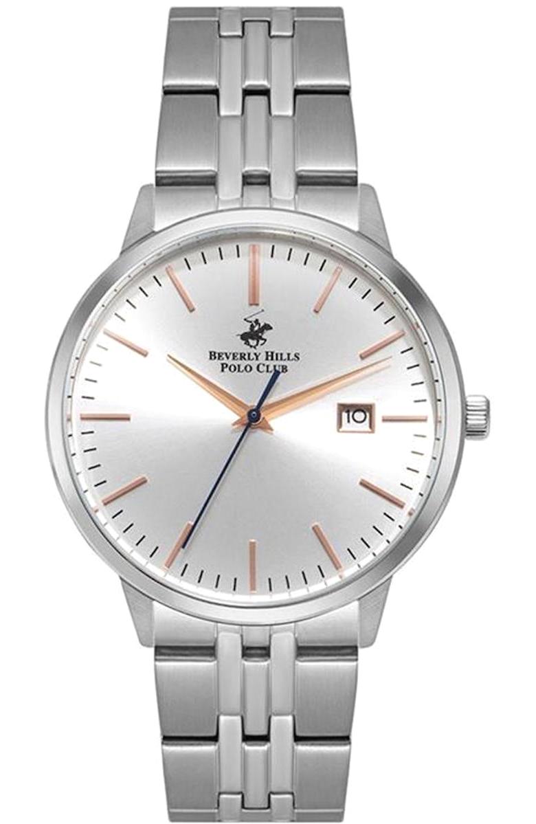 Beverly Hills Polo Club BP3040X330 Takvimli 41 mm Çelik Kordon Analog Kol Saati