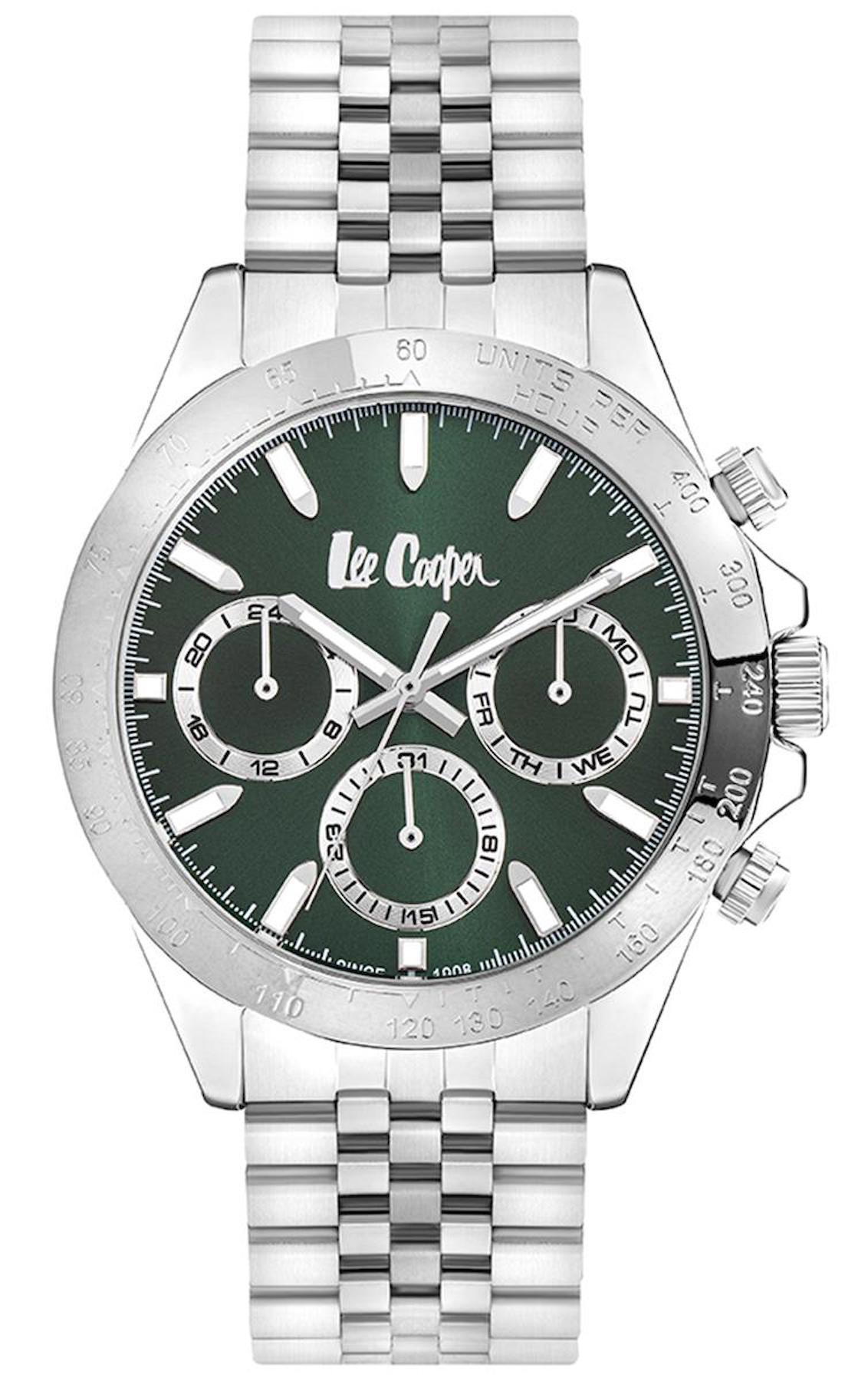Lee Cooper LC07963.370 Takvimli Metal Kordon Analog Erkek Kol Saati