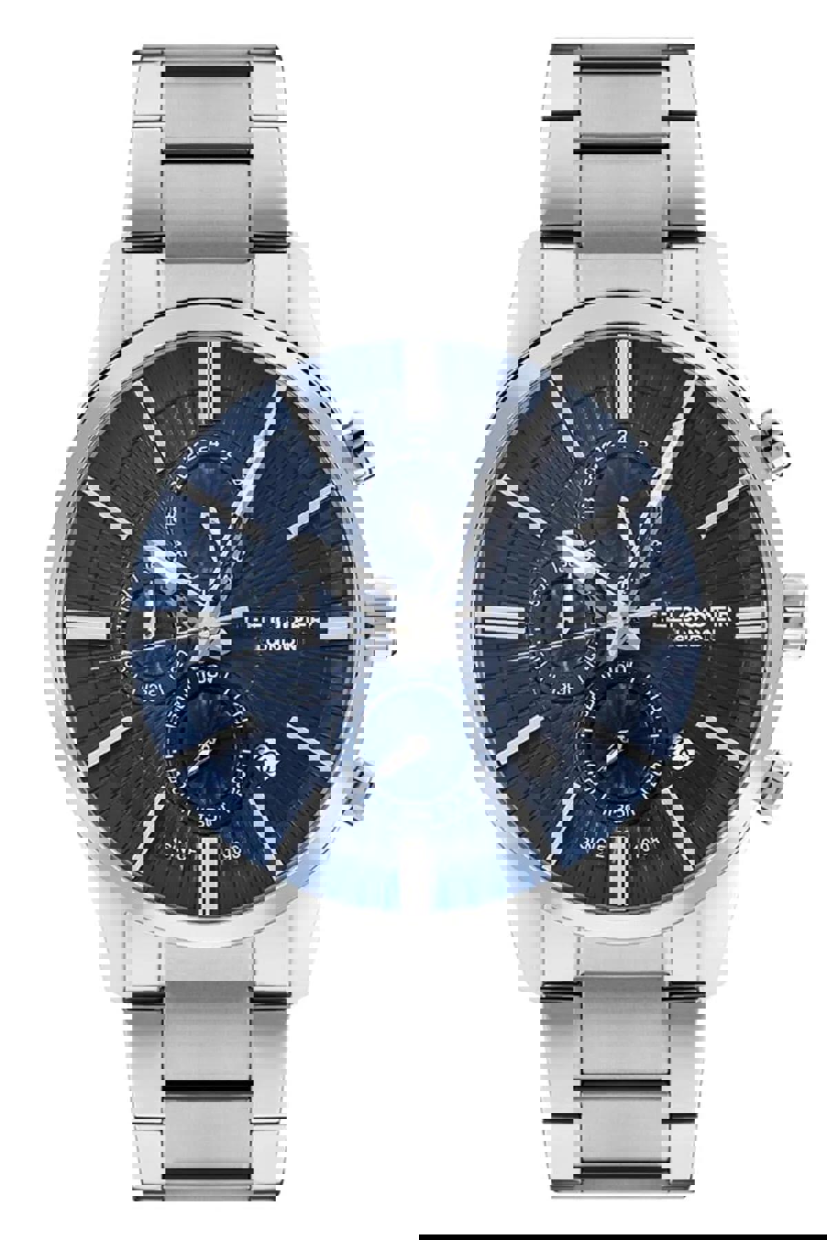 Lee Cooper LC07615.390-NM Takvimli 45 mm Çelik Kordon Analog Erkek Kol Saati