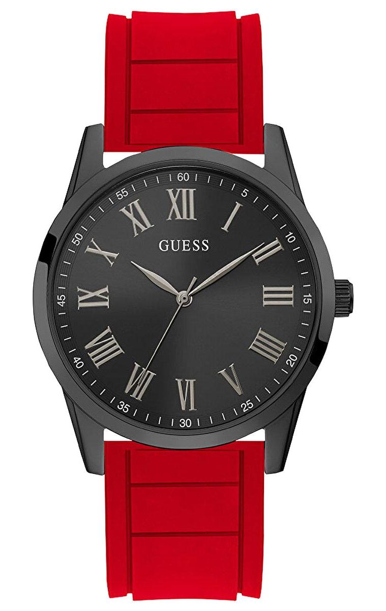 Guess GUGW0362G4 Kırmızı Silikon Kordon Analog Erkek Kol Saati