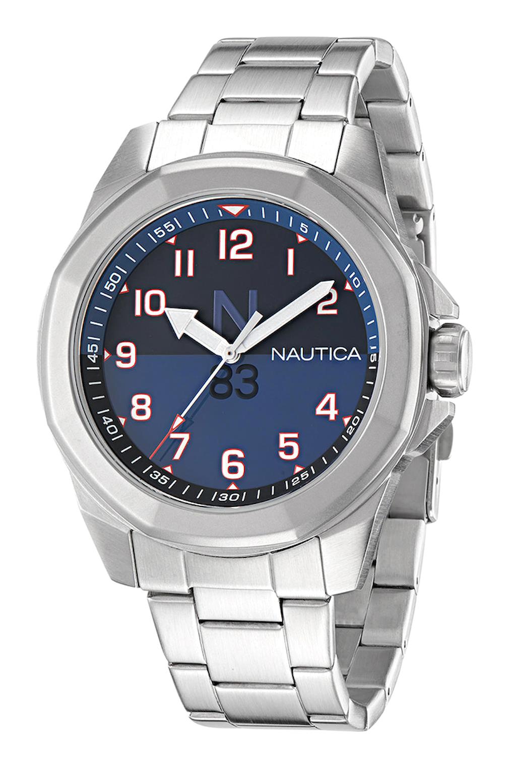 Nautica NAPTBS403 46-50 mm Çelik Kordon Analog Erkek Kol Saati