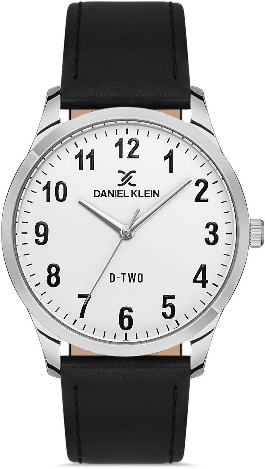 Daniel Klein DKE.1.10343-1 42 mm Siyah Deri Kordon Analog Erkek Kol Saati