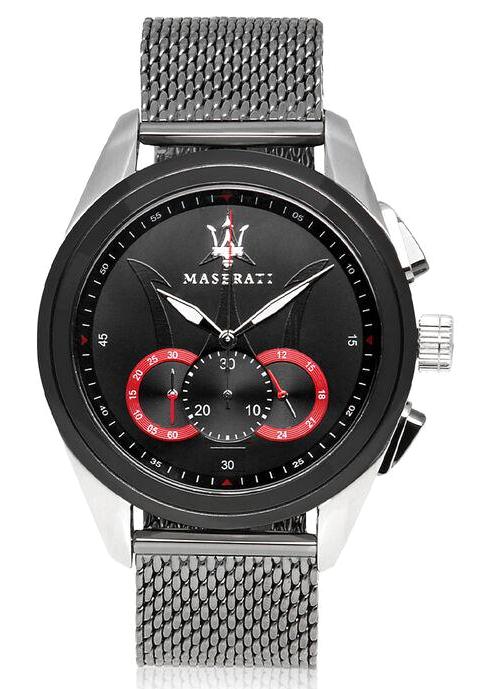 Maserati R8873612005 Takvimli 45 mm Gri Hasır Kordon Analog Erkek Kol Saati