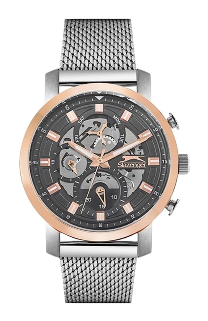 Slazenger SL.09.1797.2.01 Takvimli 45 mm Çelik Kordon Analog Kol Saati
