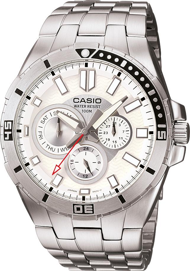 Casio MTD-1060D-7A Takvimli 45.5 mm Çelik Kordon Analog Kol Saati