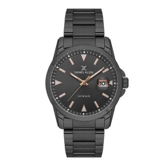 Daniel Klein DK.1.13813.5 Takvimli 43 mm Siyah Çelik Kordon Analog Erkek Kol Saati