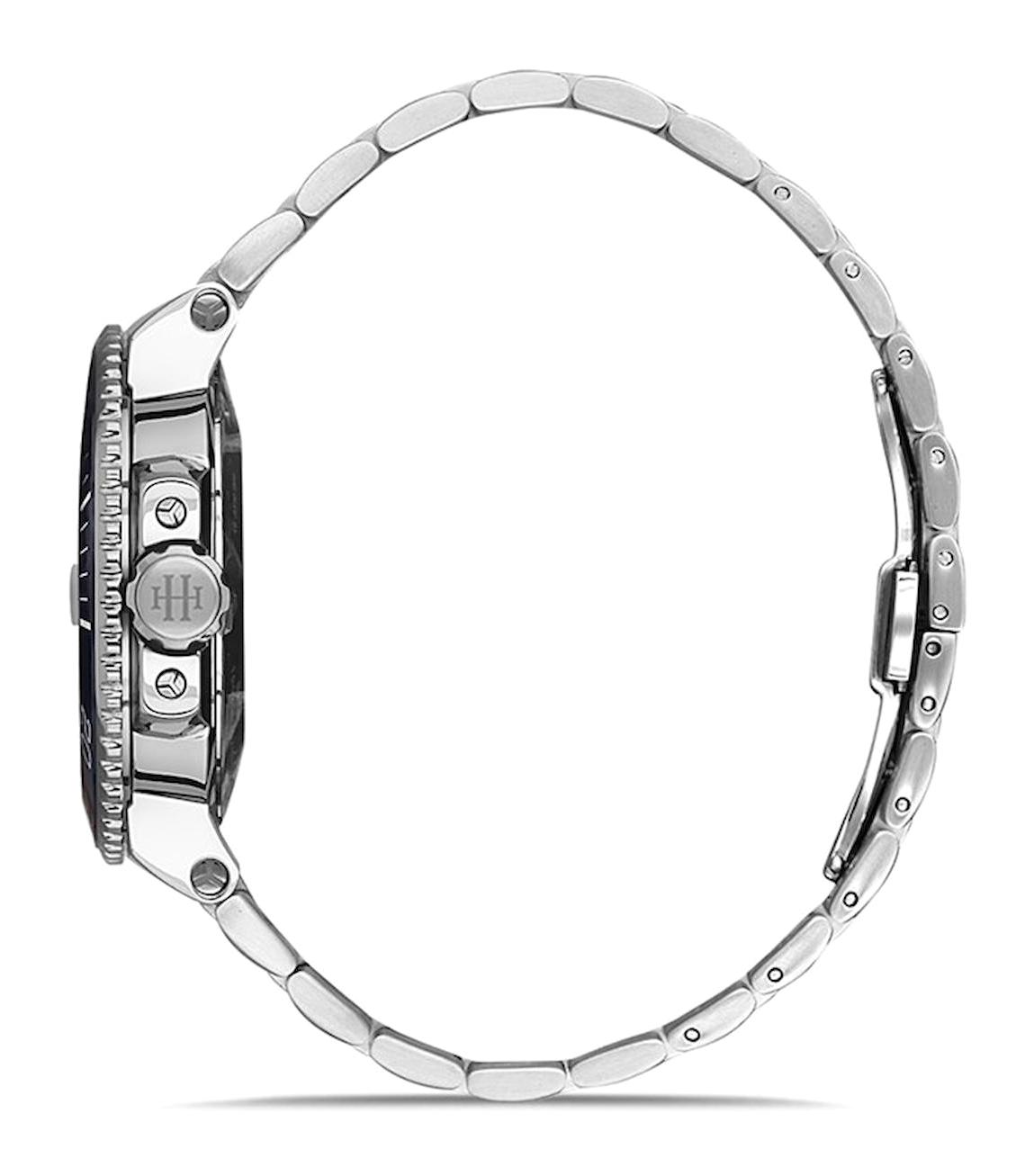 Hislon SD137T-04SS 43 mm Çelik Kordon Analog Kol Saati