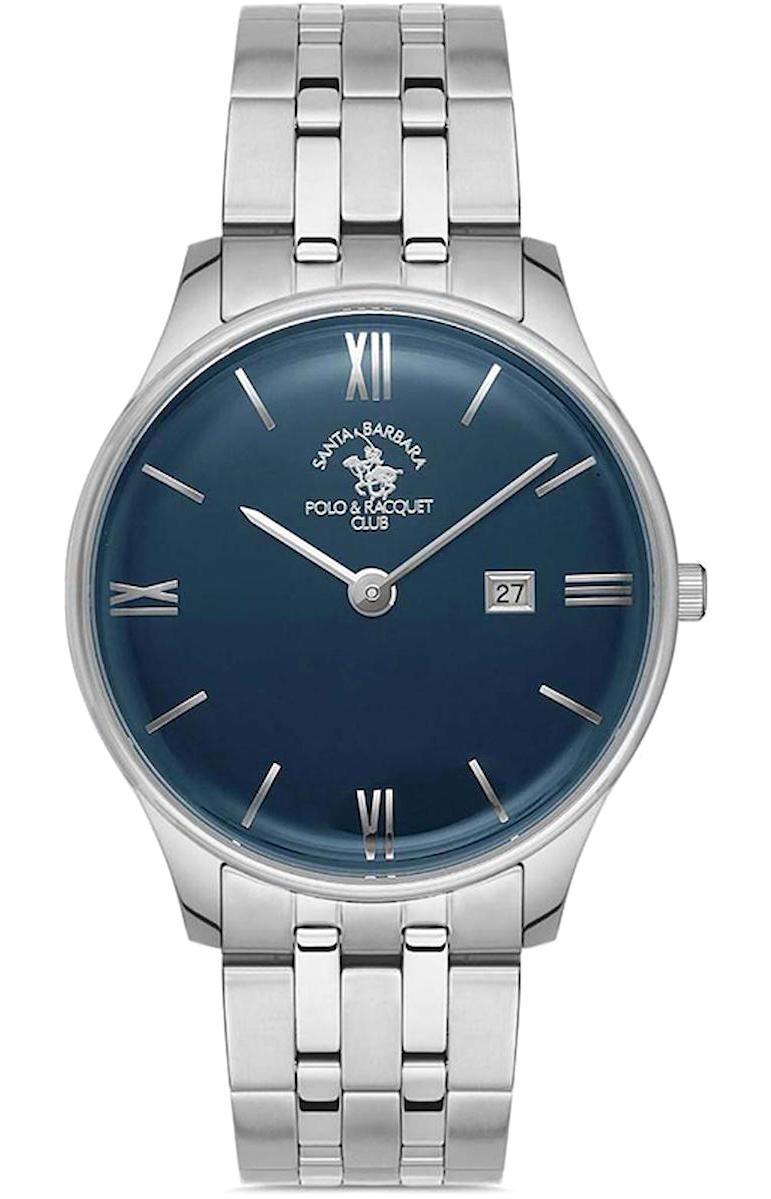 Santa Barbara Polo & Racquet Club SB.1.10287.1 Takvimli 41 mm Çelik Kordon Analog Erkek Kol Saati