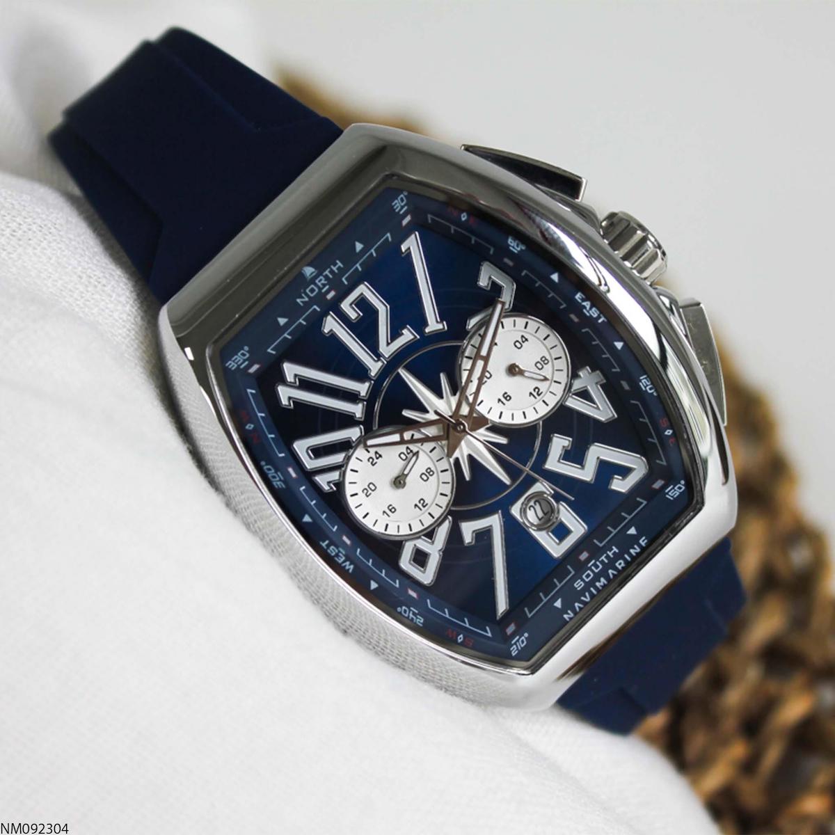 Navimarine NM092304 Takvimli 46-50 mm Lacivert Silikon Kordon Analog Erkek Kol Saati