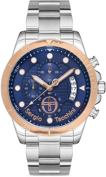 Sergio Tacchini ST.1.10202.4 Takvimli 42 mm Çelik Kordon Analog Kol Saati
