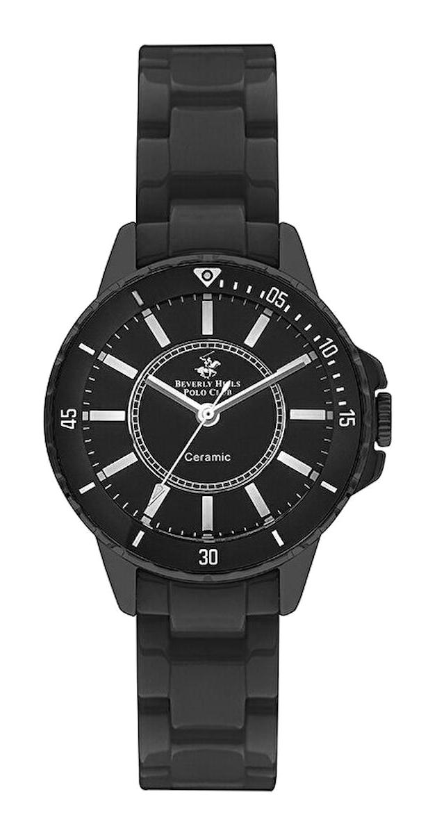 Beverly Hills Polo Club BP3318X650 Siyah Plastik Kordon Analog Kadın Kol Saati