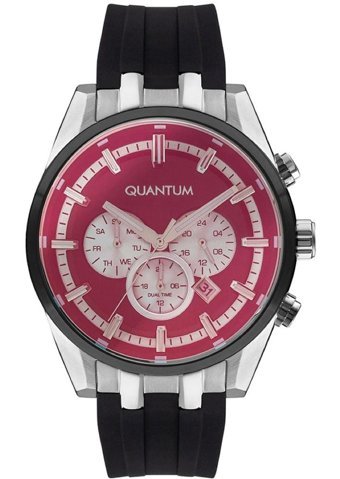 Quantum PWG988.351 Takvimli 45 mm Siyah Metal Kordon Analog Kol Saati