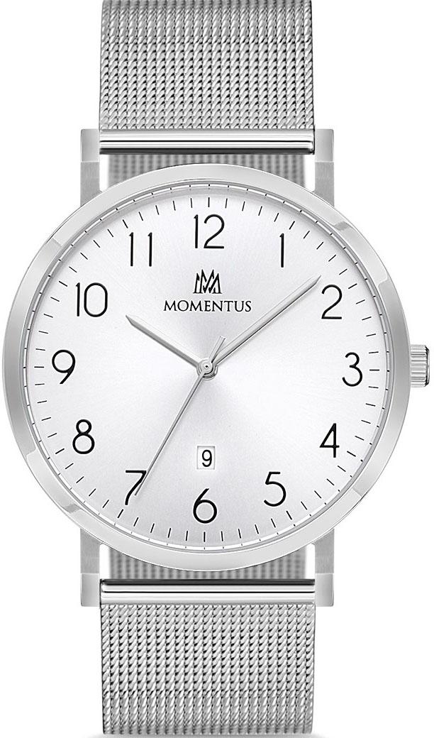 Momentus KC251S-01SS Takvimli 42 mm Çelik Kordon Analog Kol Saati