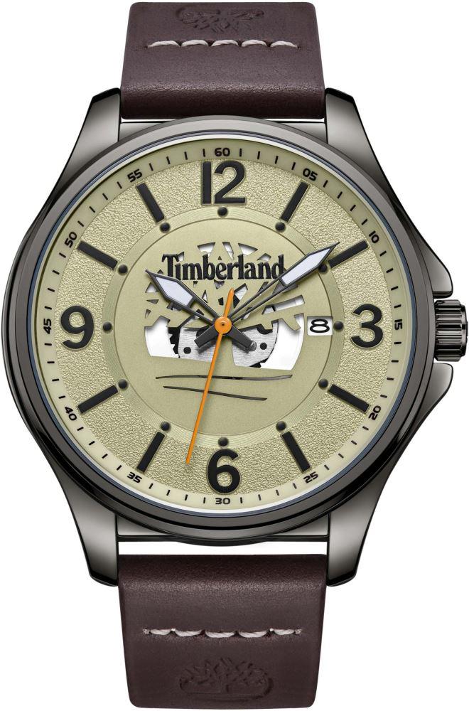 Timberland TDWGB2183303 Takvimli 44 mm Kahverengi Deri Kordon Analog Kol Saati