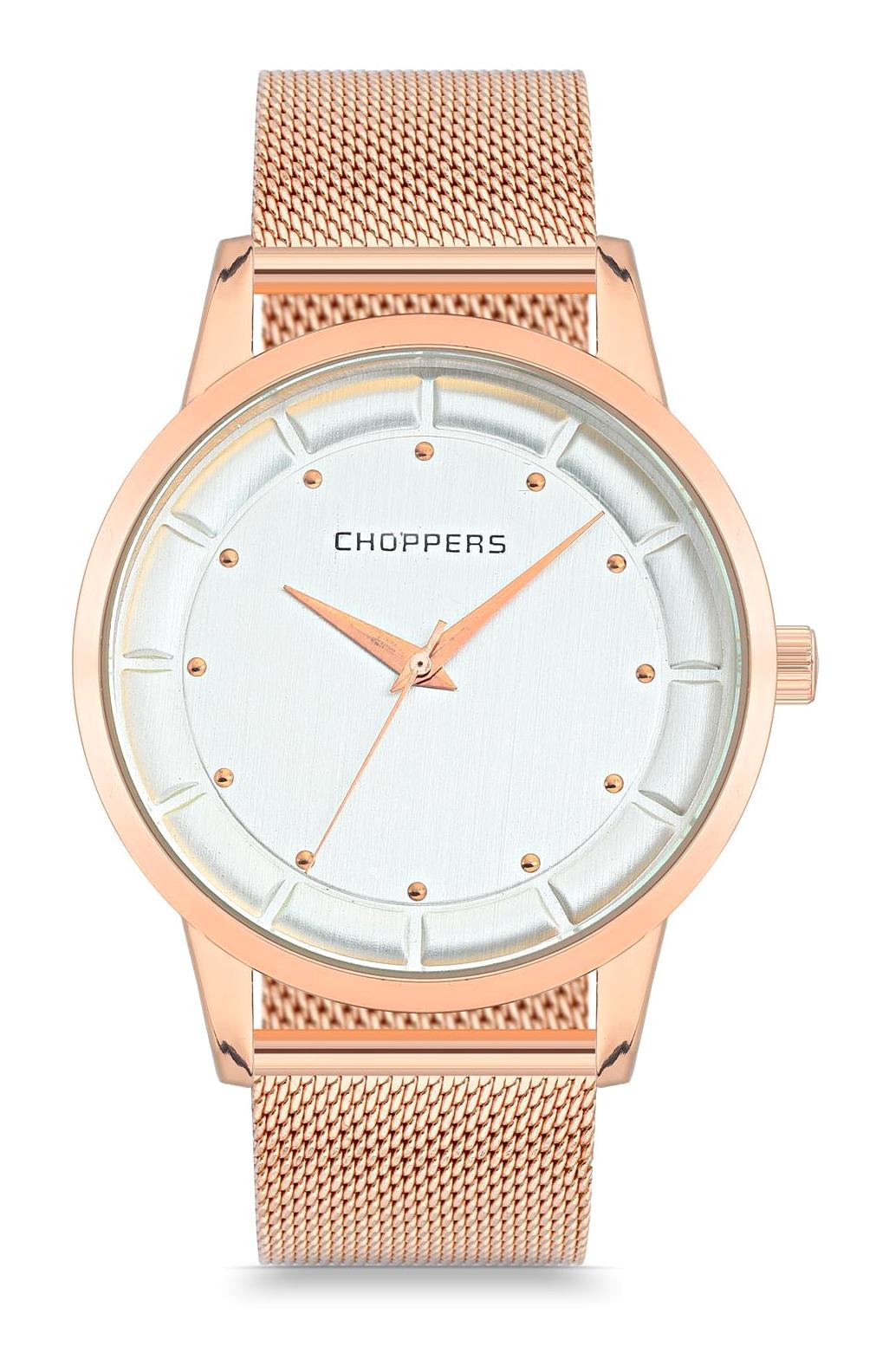 Choppers HEG27015B Rose Gold Metal Kordon Analog Erkek Kol Saati