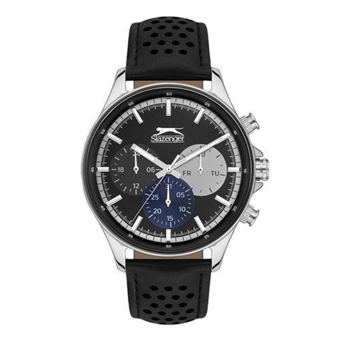 Slazenger SL.09.1942.2.04 Takvimli 41-45 mm Siyah Çelik Kordon Analog Kol Saati