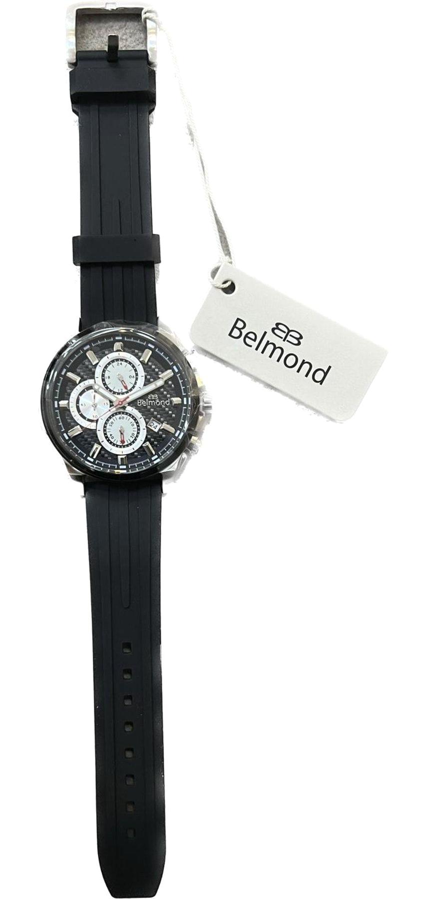Belmond KNG1024351 Takvimli 37-44 mm Siyah Çelik Kordon Analog Erkek Kol Saati
