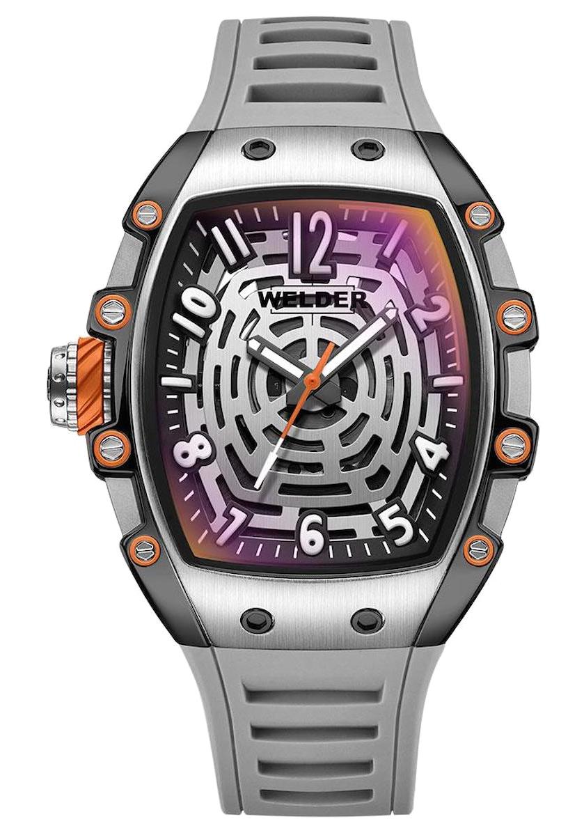 Welder Watch WRH3009-R 42 mm Gri Silikon Kordon Analog Kol Saati